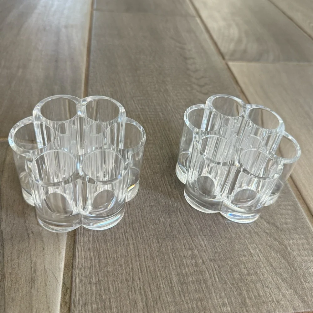 acrylic lipstick & lip liner organizer (set of 2)